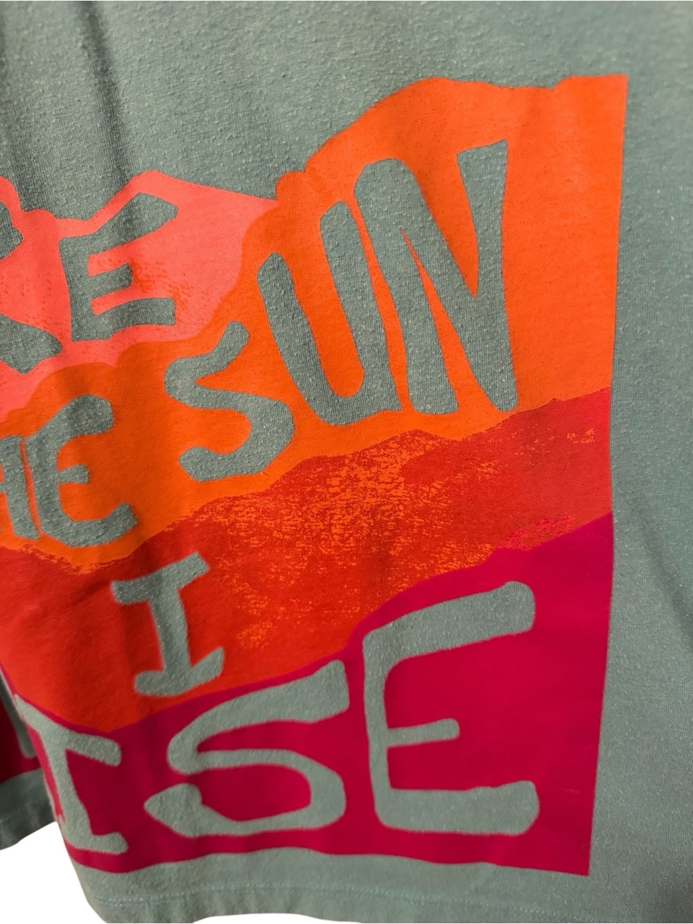 Target Sage Green Like The Sun I Rise Short Sleeve Tee Size L - Picture 5 of 7